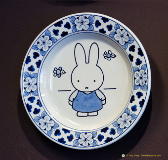 Delft with Dick Bruna's Miffy (nijntje) little rabbit paintings